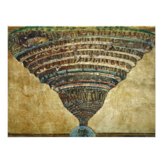 Impression Photo La Carte de l'Enfer, Abyss de l'Enfer - Sandro Bot