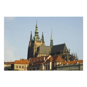 Impression Photo La cathédrale Saint-Guy et le château de Prague, l