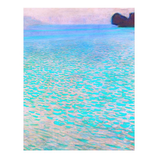 Impression Photo La célèbre peinture de Gustav Klimt's Attersee. (Devant)