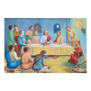 Impression Photo La Cène : Jésus et les disciples