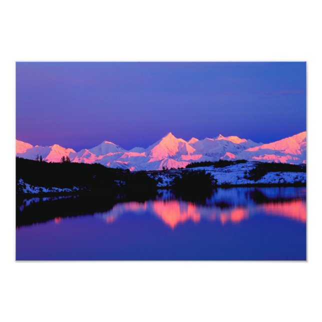 Impression Photo La chaîne d'Alaska est adjacente au mont Denali, (Devant)