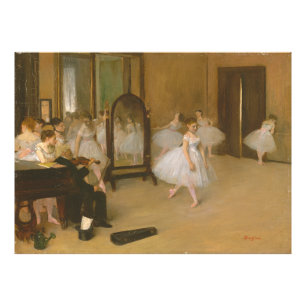 Impression Photo La classe de danse (1870) Edgar Degas