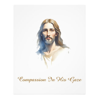 Impression Photo La compassion dans son regard - Jésus Peinture de