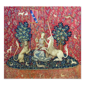 Impression Photo La Dame et la licorne, Vue