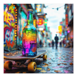 Impression Photo La Dernière goutte de Néon