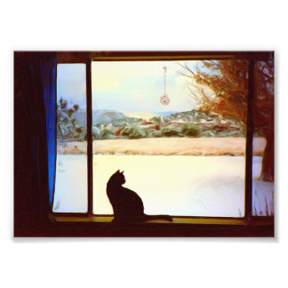 Impression Photo La fenêtre d'hiver de Tosca