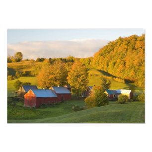 Impression Photo La ferme Jenne à Woodstock, Vermont. Automne. 2