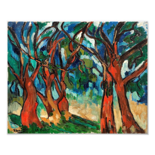 Impression Photo La forêt | Maurice de Vlaminck | (Devant)