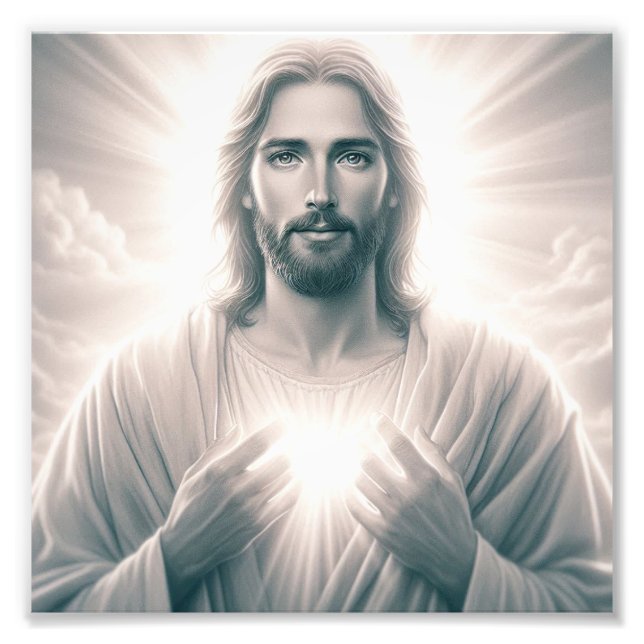 Impression Photo La grâce du Sauveur : Portrait complet du Seigneur (Devant)
