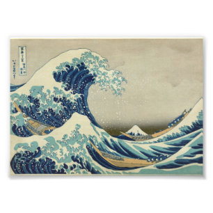 Impression Photo La grande vague outre de Kanagawa