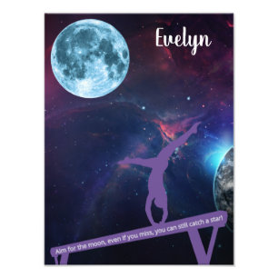 Impression Photo La gymnastique vise la lune