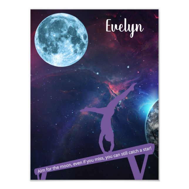 Impression Photo La gymnastique vise la lune (Devant)