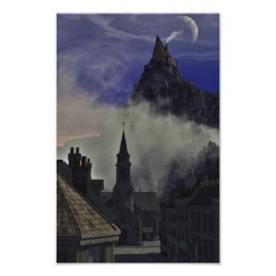 Impression Photo La haute Chambre étrange dans la brume