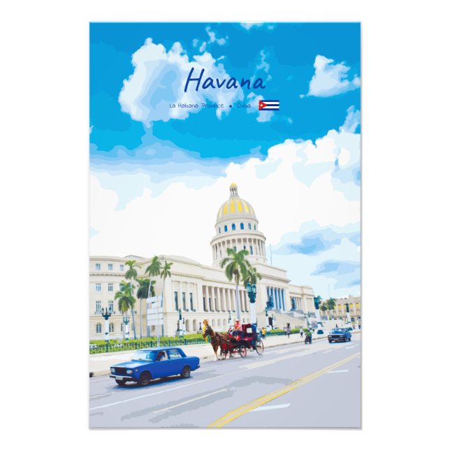 Impression Photo La Havane, Cuba - Âme Classique Vintage (Devant)