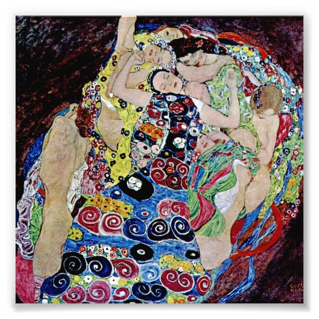 Impression Photo La jeune fille de Gustav Klimt, Art nouveau, Art d (Devant)