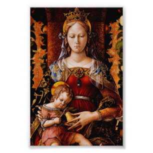Impression Photo La Madonna della Candeletta Carlo Crivelli Art