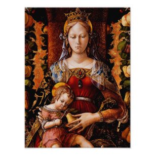 Impression Photo La Madonna della Candeletta par Carlo Crivelli