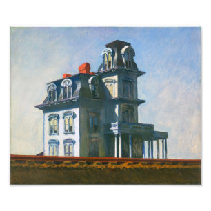 Impression Photo La Maison au bord de la voie ferrée   Edward Hoppe