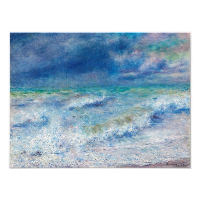 Impression Photo La mer par Pierre-Auguste Renoir Art (Devant)