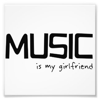 Impression Photo La musique est ma petite amie
