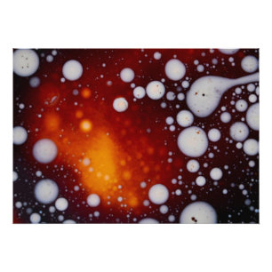 Impression Photo La naissance des étoiles dans un liquide Abstrait