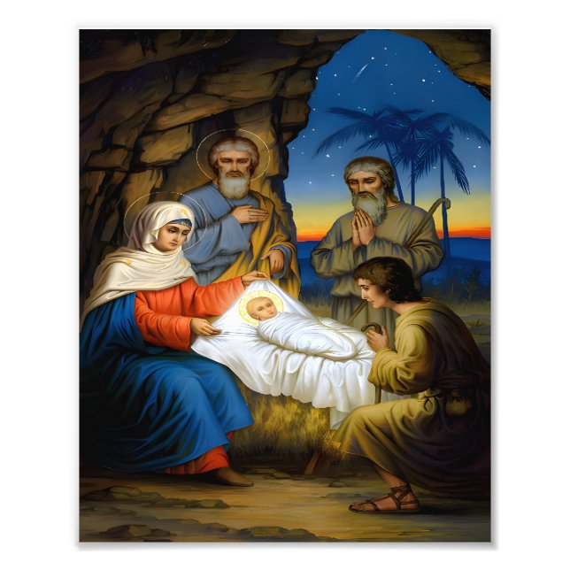 Impression Photo La naissance du Christ (Devant)