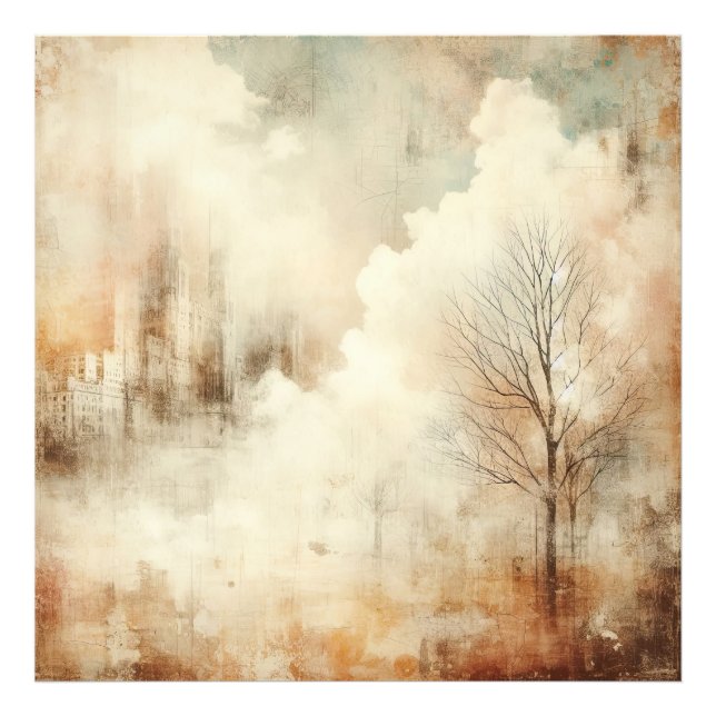 Impression Photo La nature dans un paysage urbain Conception graphi (Devant)