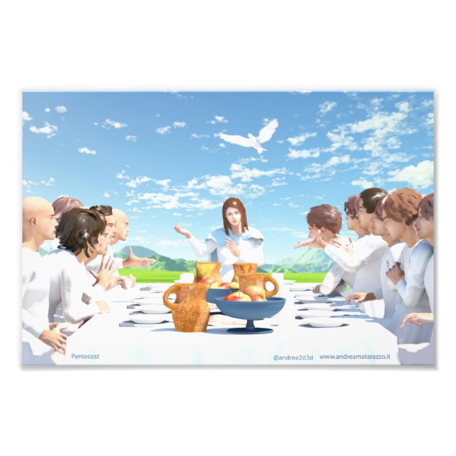 Impression Photo La Pentecôte ( Marie avec les Apôtres ) (Devant)