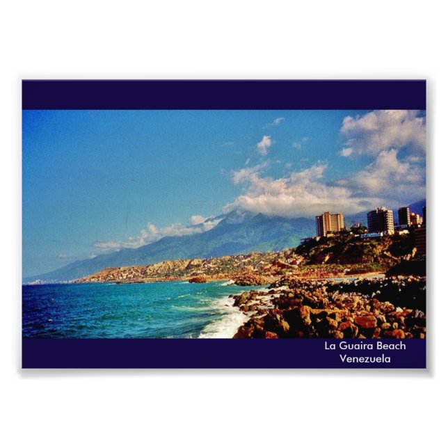 Impression Photo La plage de La Guaira (Devant)