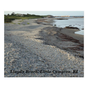 Impression Photo La plage de Lloyd, petit Compton, Île de Rhode