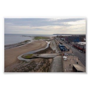 Impression Photo La plage de Redcar depuis le Beacon