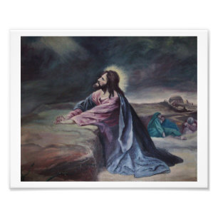 Impression Photo La prière dans le jardin