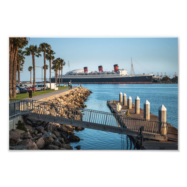 Impression Photo La Queen Mary à Long Beach Californie (Devant)
