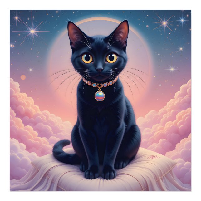 Impression Photo La Reine Du Paradis Des Chats Noirs (Devant)