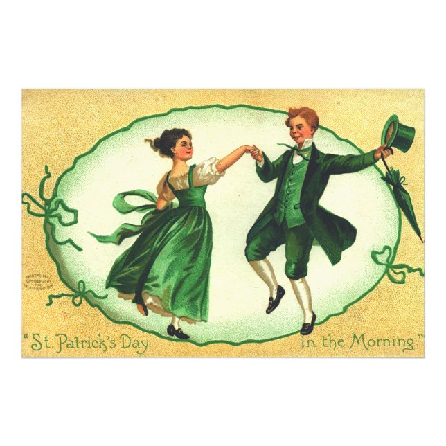 Impression Photo "La Saint-Patrick du matin."  Carte ancienne (Devant)