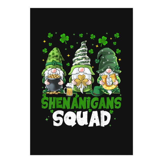 Impression Photo La Saint-Patrick Gnomes Shenanigans Squad Saint  (Devant)