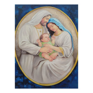 Impression Photo La Sainte Famille : Portrait de l'Amour Divin