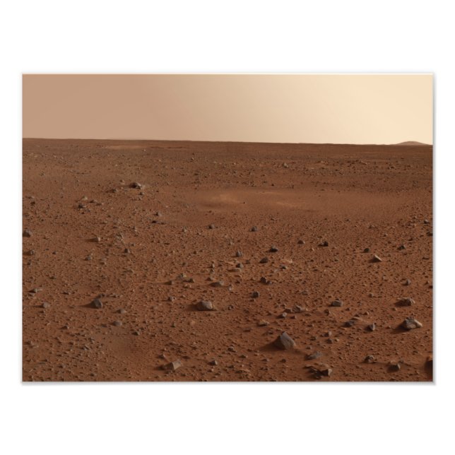 Impression Photo La surface rocheuse de Mars (Devant)