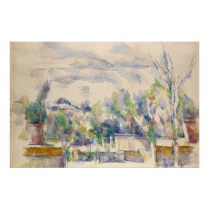 Impression Photo La terrasse du jardin aux Lauves, Cézanne