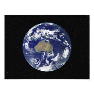 Impression Photo La terre entièrement allumée a porté sur
