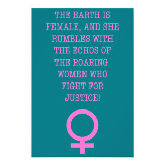 Impression Photo La Terre est une Femme