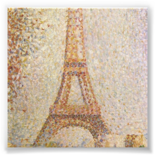 Impression Photo La Tour Eiffel par Georges Seurat (Devant)