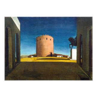 Impression Photo La Tour Rouge | Giorgio de Chirico |
