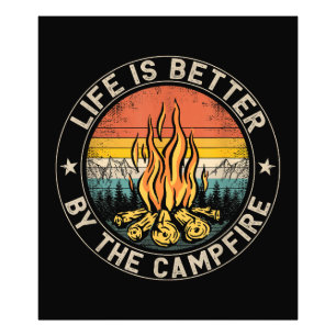 Impression Photo La vie est meilleure au campement Camping Feu de c
