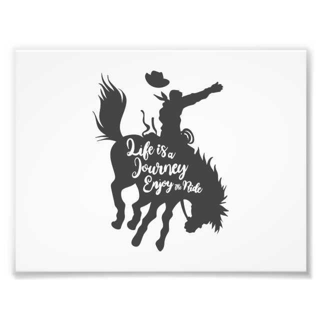 Impression Photo La vie est un voyage amusant - Choisir la couleur  (Devant)