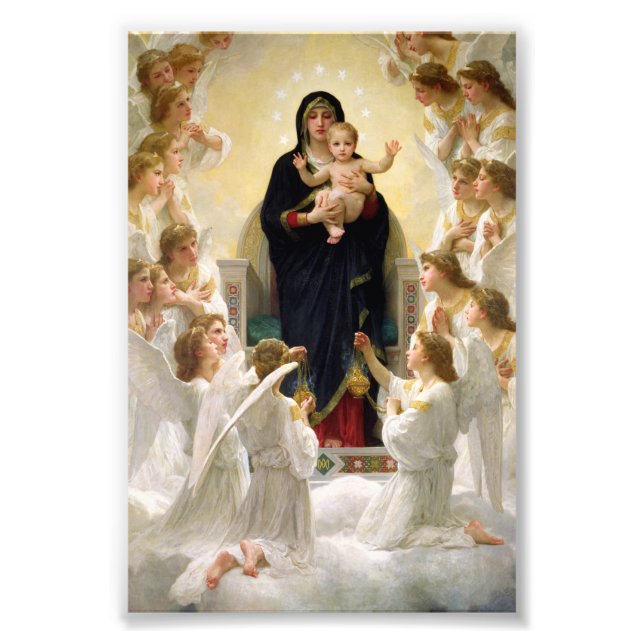 Impression Photo La Vierge aux anges - William-Adolphe Bouguereau (Devant)