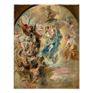 Impression Photo La Vierge en tant que Femme de l'Apocalypse Rube
