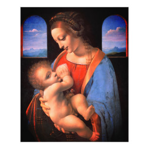 Impression Photo La Vierge Marie allaite l'enfant Christ