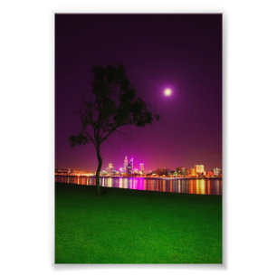 Impression Photo La ville du sud de Perth de lais de Perth allume