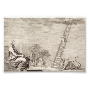 Impression Photo La vision de Sainte Perpétue : l'échelle du martyr